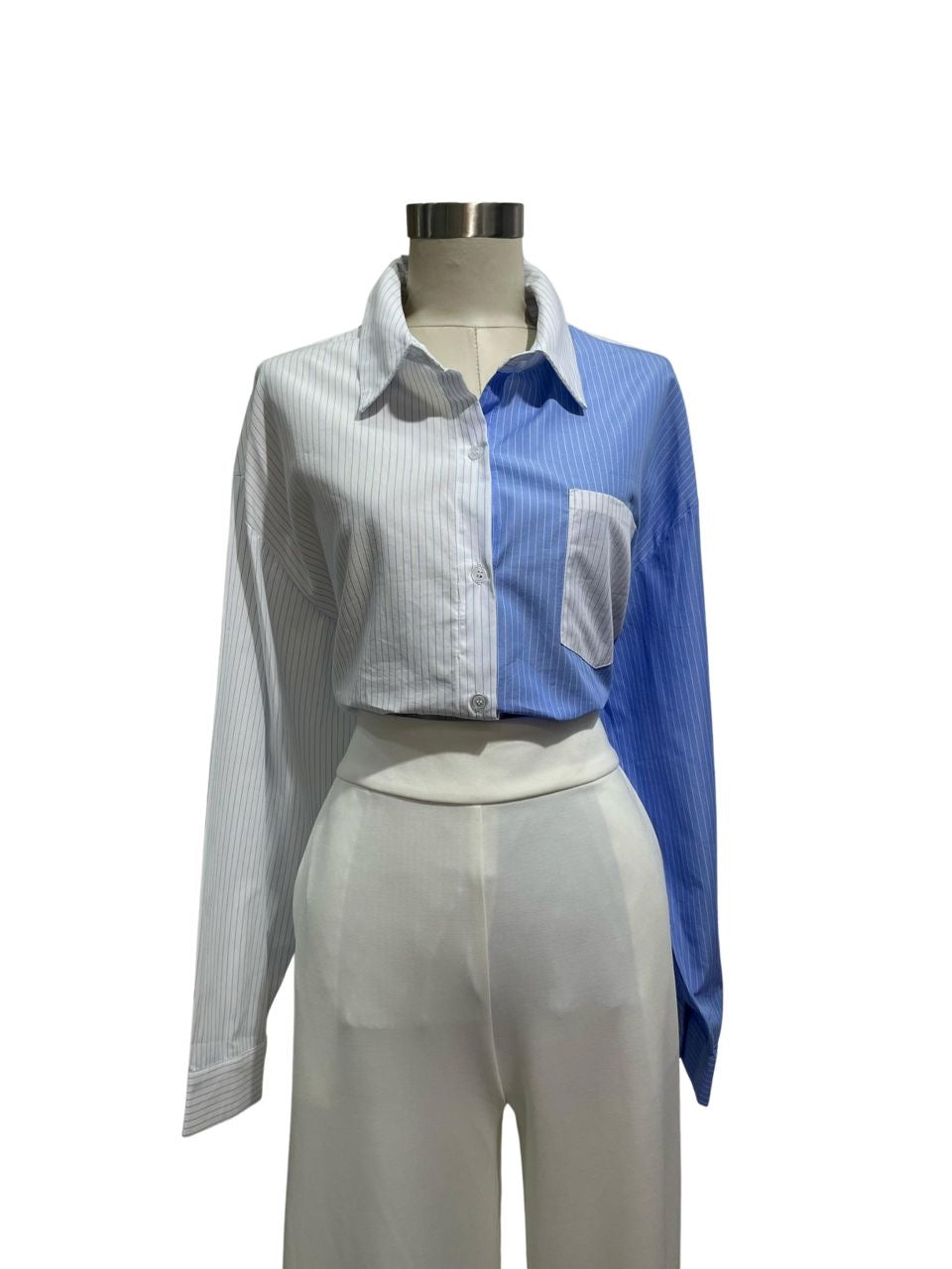 CAMISA DE RAYAS DUALIDAD MARINA