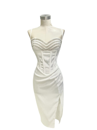 Vestido Noche de Seda Brillante