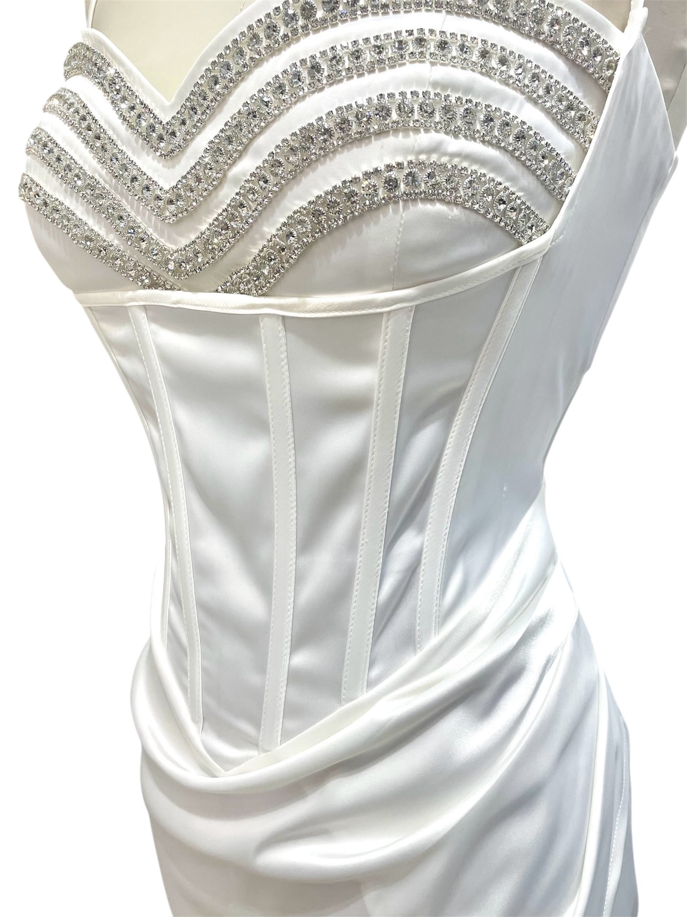 Vestido Noche de Seda Brillante