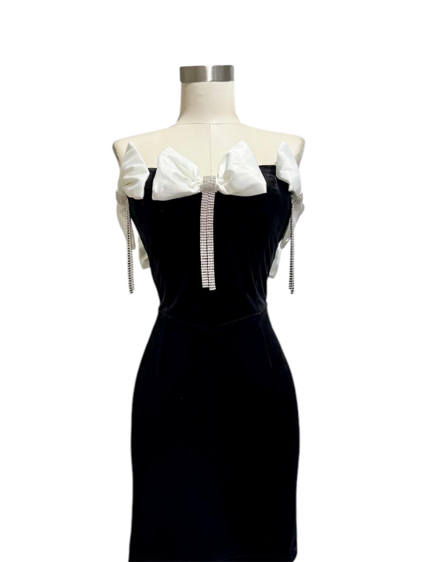 Vestido Terciopelo y Brillantes