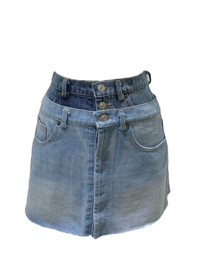 Falda Doble Denim