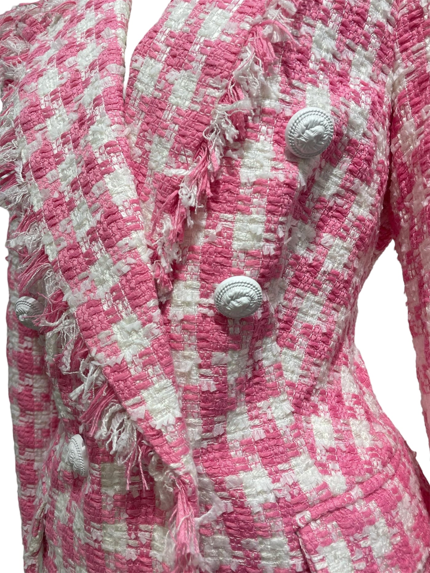 Blazer Príncipe de Gales Rosado