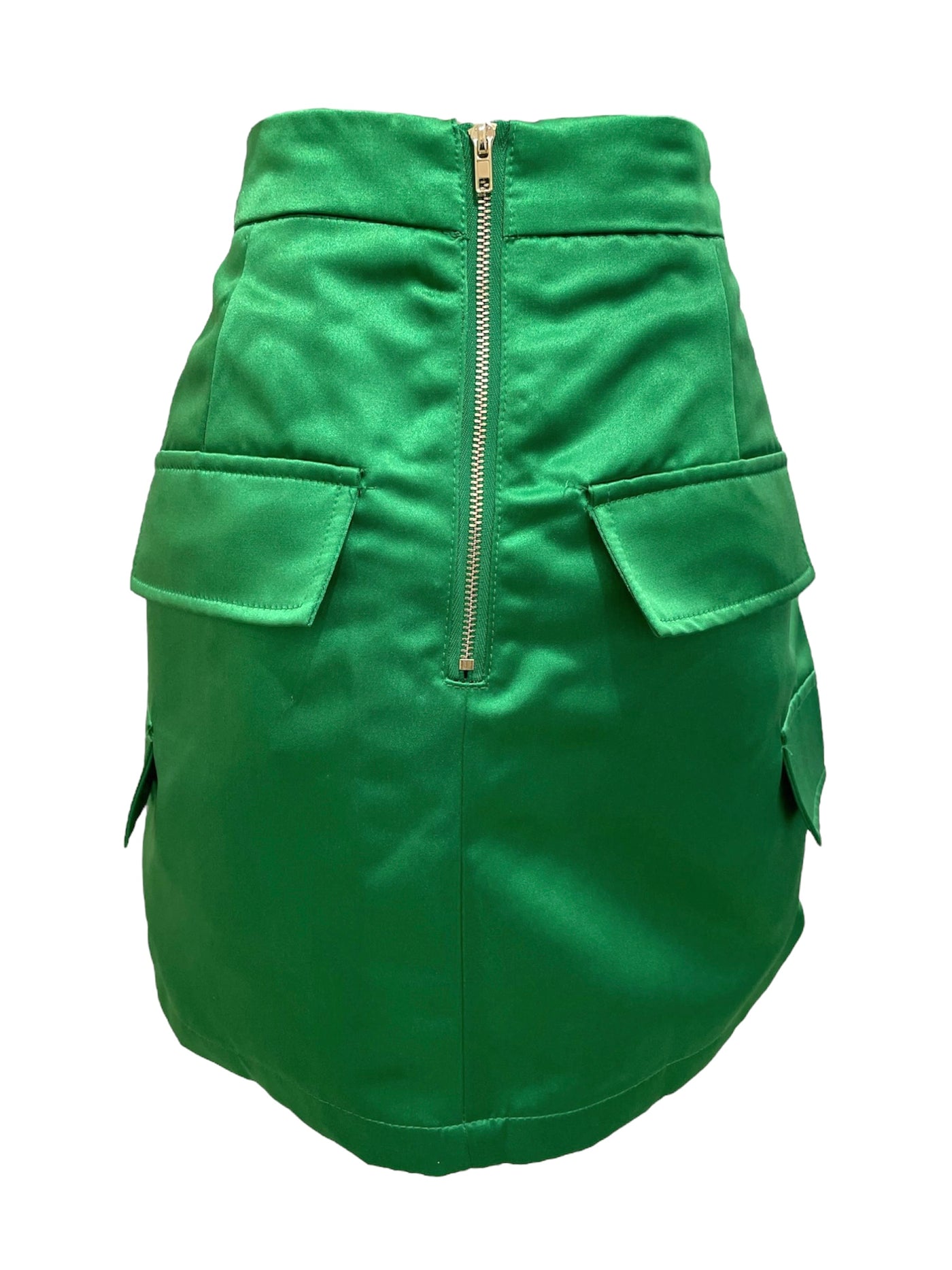 Set de blazer y falda verde Elegancia Fluida