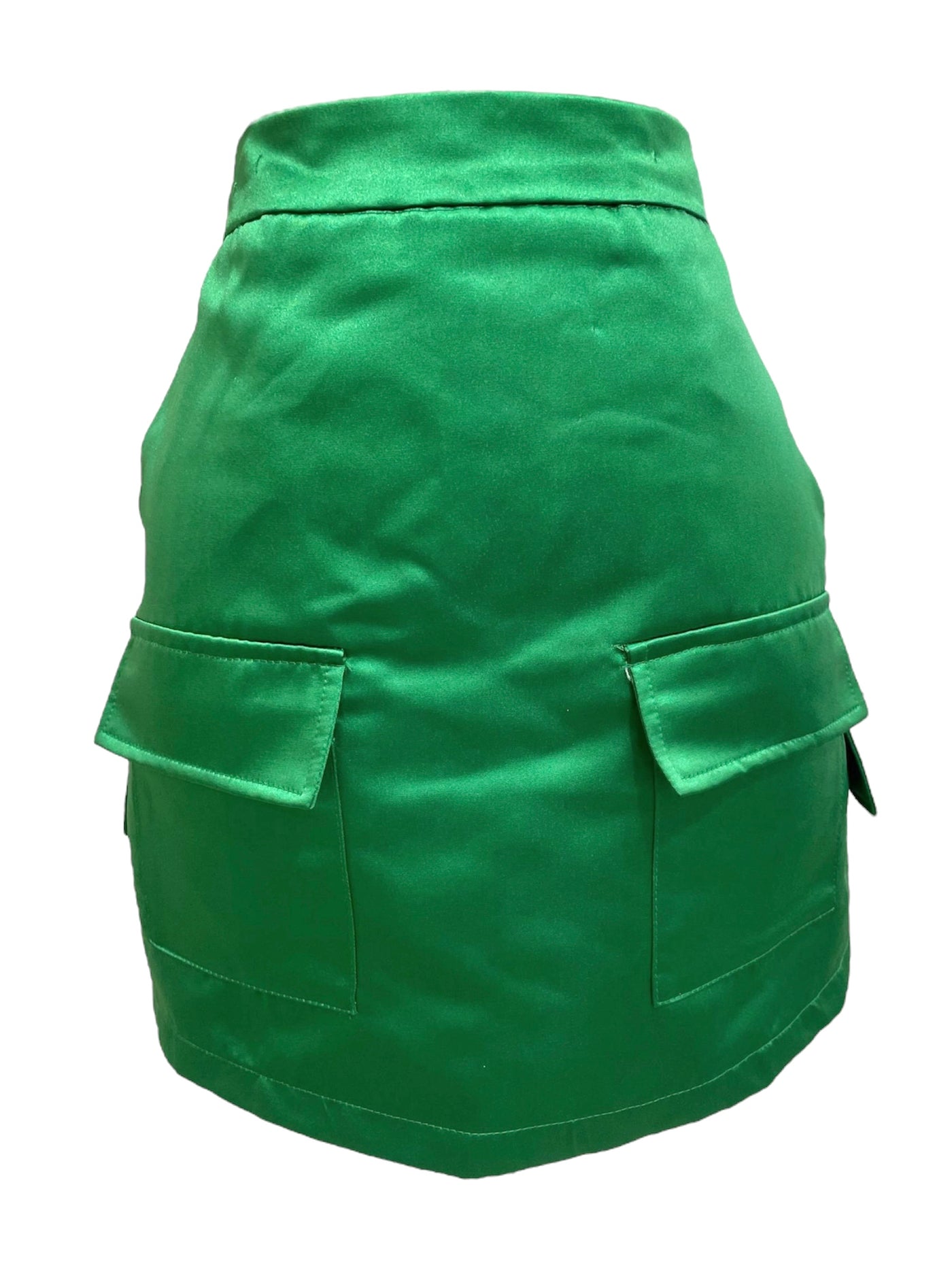 Set de blazer y falda verde Elegancia Fluida