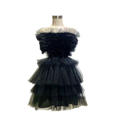 Vestido Negro Misterio de Tul