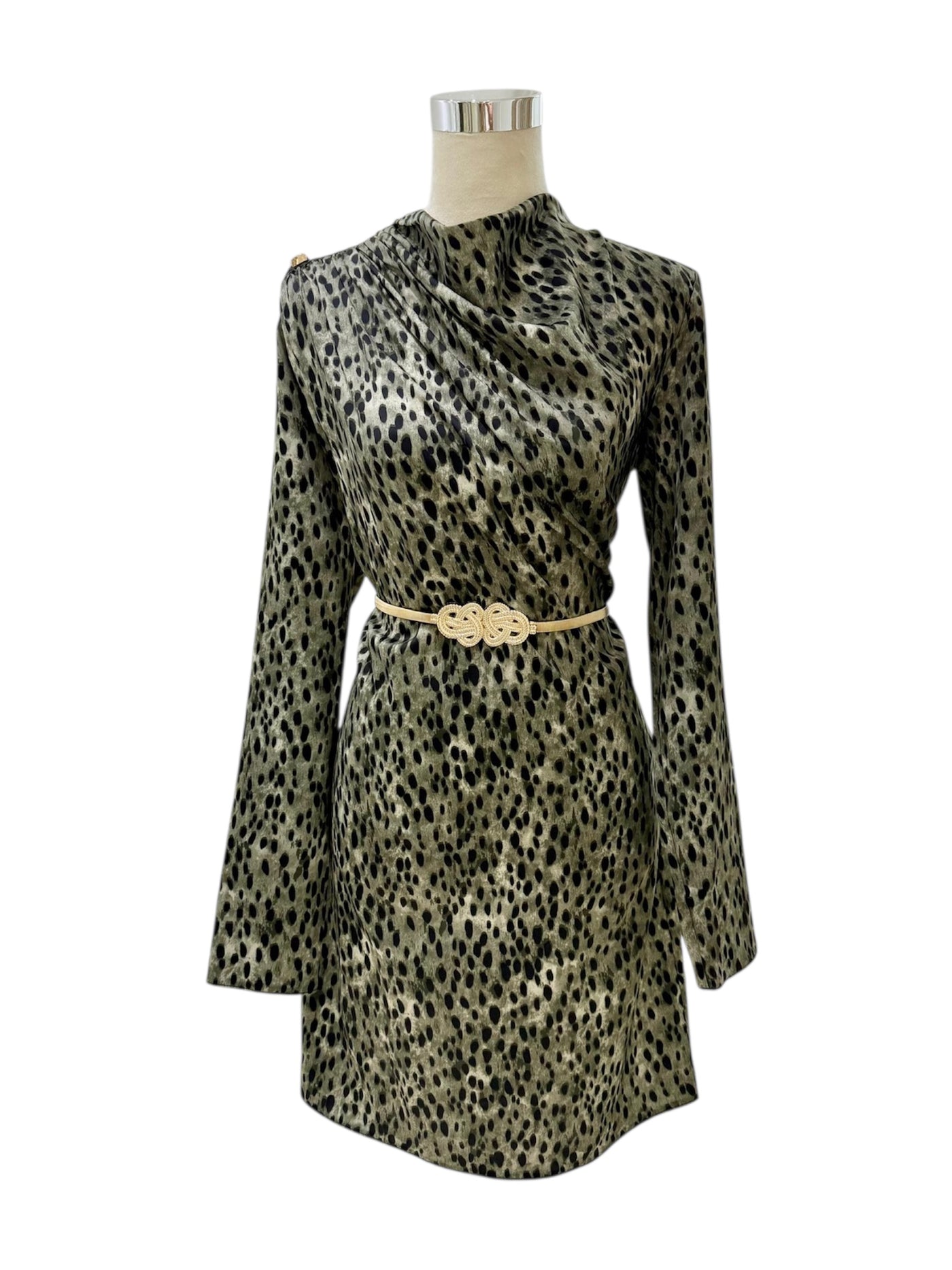 Vestido Verde Leopardo Selva Urbana