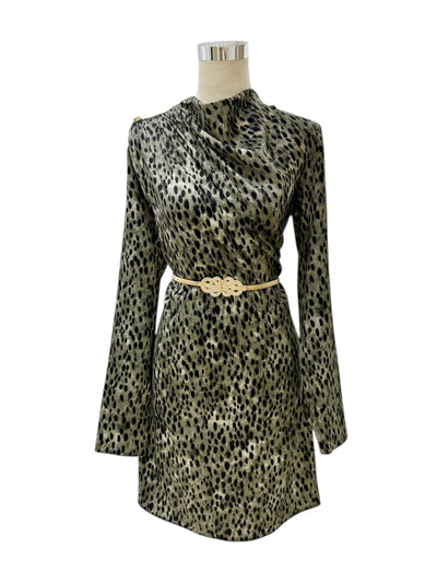 Vestido Verde Leopardo Selva Urbana