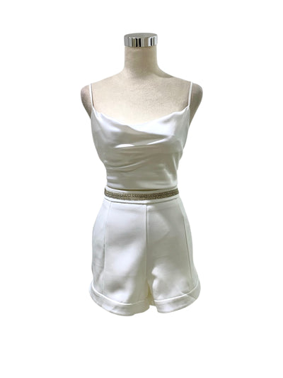 Short Blanco Luz Lunar