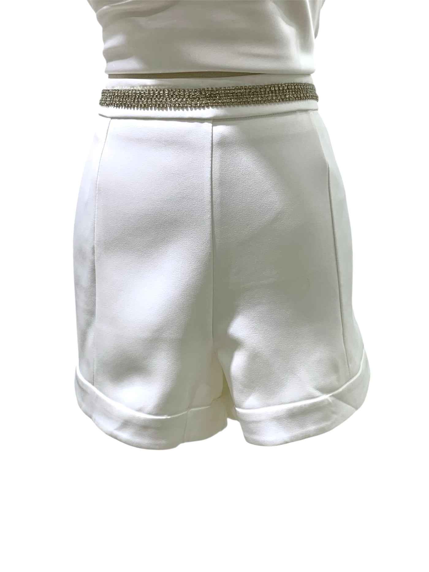 Short Blanco Luz Lunar
