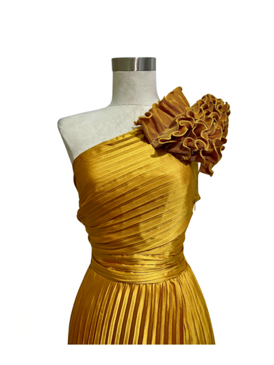 Vestido Mostaza Rayo De Sol