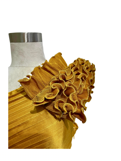Vestido Mostaza Rayo De Sol