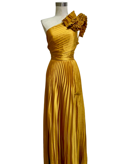 Vestido Mostaza Rayo De Sol