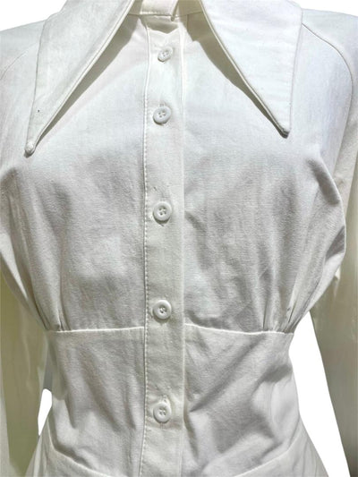 Vestido Blanco Poder Plisado