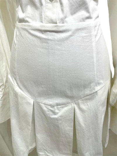 Vestido Blanco Poder Plisado