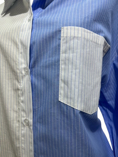 CAMISA DE RAYAS DUALIDAD MARINA