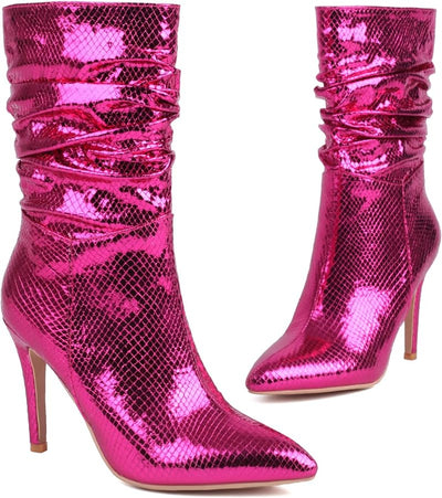 Botas Furia Rosa Metalicas