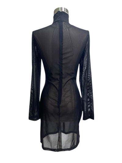 Vestido Negro Ilusión Estelar