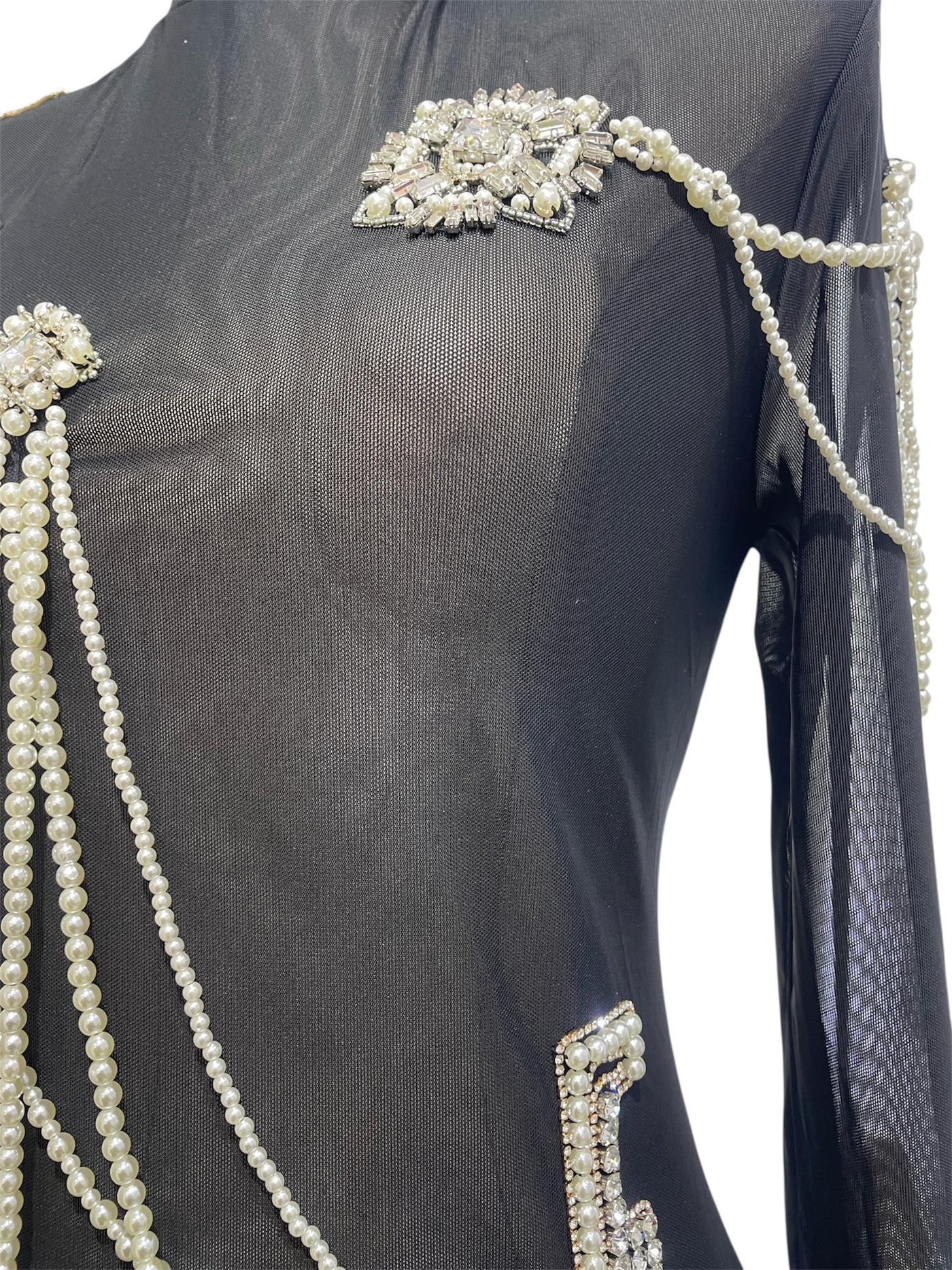 Vestido Negro Ilusión Estelar