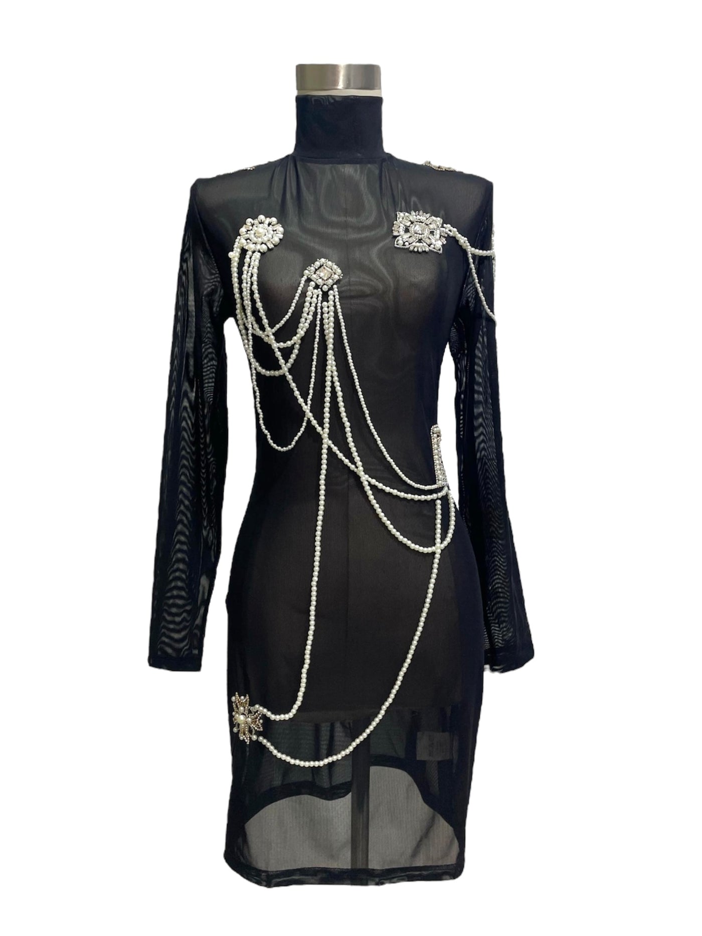 Vestido Negro Ilusión Estelar