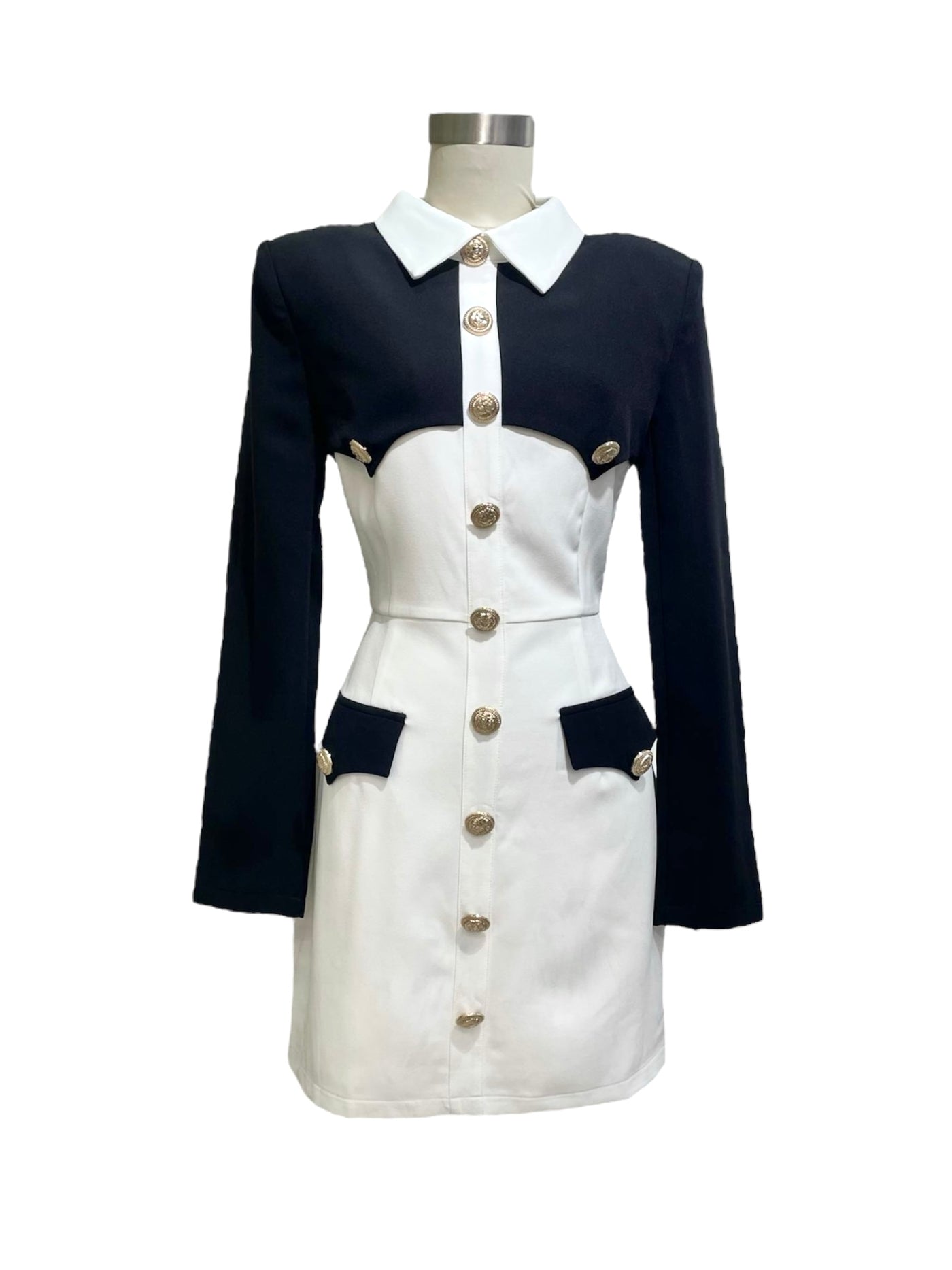 Vestido Blanco/Negro Poder Dual